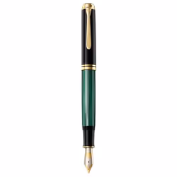 Pelikan Souverän 1000, Nero, Verde, Medio, Ambidestro, Germania, 1 pz