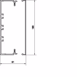 Hager FB6019009016 accessorio per canale di cavo Canalina per cavi - Vista aggiuntiva 2