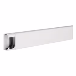 Hager LF3006009016, Passerella in filo d'acciaio dritta, 2 m, Cloruro di polivinile (PVC), Bianco