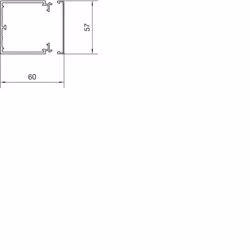 Hager LF6006007035 sistema di canalina per cavo 2 m PVC