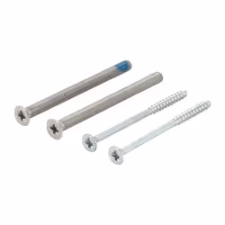 Set di montaggio Sertos® (maniglia/maniglia)· 2 viti filettate M5 secondo DIN 965 con testa di abbassamento dello slot philli ...