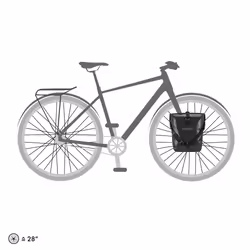 Ortlieb F6103 Cestino e borsa per bicicletta Anteriore/Posteriore Borsa da bicicletta 25 L Poliestere Nero - Vista aggiuntiva 8