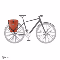 Ortlieb 5205 Cestino e borsa per bicicletta Posteriore Borsa da bicicletta 40 L Poliuretano, Tela cerata Bordeaux - Vista aggiuntiva 8