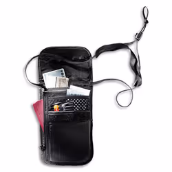 Tatonka Skin Neck Pouch Portafoglio da viaggio Nero Poliammide - Vista aggiuntiva 3