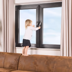 reer 70021 lucchetto per la sicurezza del bambino Blocco finestra per bambino Antracite 1 pz
