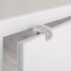 reer 70059 lucchetto per la sicurezza del bambino Copertura/blocco maniglia della porta per bambini Trasparente 3 pz