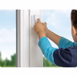 reer 70060 Blocco finestra per bambino Bianco 3 pz