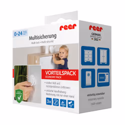 reer 72040 lucchetto per la sicurezza del bambino Serratura per armadietto per bambini Bianco 3 pz - Vista aggiuntiva 5