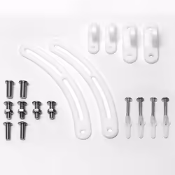 reer 73010 Supporto TV a parete Bianco