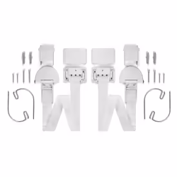 reer Furniture anti-tip kit, 1 pz, Bianco, Plastica, 97 mm, 60 mm, 120 mm