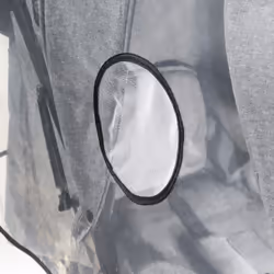 reer 73887 coprigambe da trasporto per bambini Raincover Poliestere, Polietilene acetato di vinile (PEVA) Trasparente - Vista aggiuntiva 4