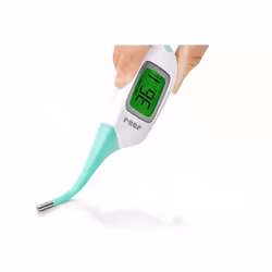 reer 98030 Termometro a contatto Verde, Bianco Ascellare Pulsanti