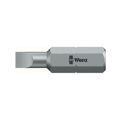 Scanalato Vite Punta a 1/4 '', Semi-Rigido, Larghezza Di 25 Mm. : x Blade Spessore: 6,5 x 1,2 Mm