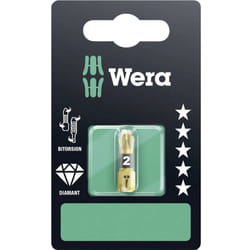 Wera - 855/1 bdc sb SiS 05073337001 Inserto a Croce pz 2 Acciaio per utensili rivestimento di diamante d 6.3 1 pz.