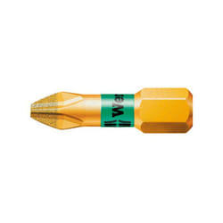 Wera - Punta Di Diamante Con Semidura Bi-Torsione Zona Da Phillips Vite 1/4 '' Ph, Lunga 25 Mm, Dimensioni: Ph 2, Lunghezza Totale 25 Millimetri