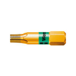 Wera - Suggerimento Per Torx® 1/4 '', Lunga 25 Mm, Con Zona Di Diamante Bi-Torsione, Dimensione: 15 t
