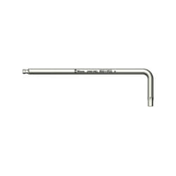 Wera - Piegata Chiave a 6 Punti, Estremità a Sfera, In Acciaio Inox, Cote s / Stoviglie: 2.5Mm Lunghezza Rami 112 x 18 Mm