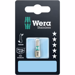 Inserti di alta qualità in acciaio inox per viti ad incavo TORX. Gli utensili della Wera in acciaio inox sono realizzati in a ...