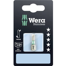 Wera - 3867/1 ts sb SiS 05073621001 Inserto Torx t 15 Acciaio inox d 6.3 1 pz.