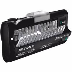 Wera 05346293001, 23 pz, Phillips, PH 1, PH 2, PH 3, TX10, TX15, TX20, TX25, TX30, TX40, 1/4, 1/8, 3/16, 3/32, 5/32, Acciaio