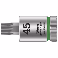 Wera 05003070001, Presa elettrica, 3/8", 1 testina/e, T45, Acciaio al cromo vanadio, Cromo