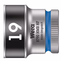 Wera 05003753001, Presa elettrica, 3/8", Metrico, 1 testina/e, 19 mm, Acciaio al cromo vanadio