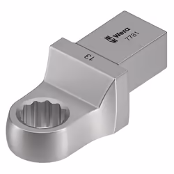Wera 7781, Torque wrench end fitting, Argento, 1 pz, Cromo-vanadio (Cr-V), 3 cm, 14 x 18 mm