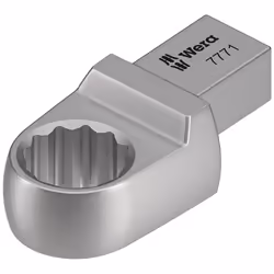 Wera 7771, Torque wrench end fitting, Argento, 1 pz, Cromo-vanadio (Cr-V)