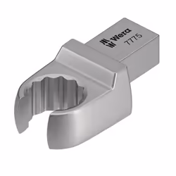 Wera 7775, Torque wrench end fitting, Argent, 1 pièce(s), Acier C-V (Chrome-Vanadium), 10 mm, 44 mm