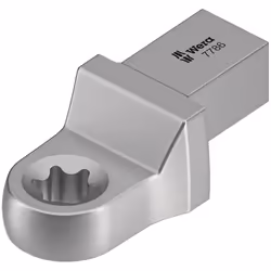 Wera 7786, Torque wrench end fitting, Argento, Cromo-vanadio (Cr-V)