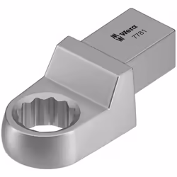 Wera 7781, Torque wrench end fitting, Argento, 17 mm, 1 pz, Cromo-vanadio (Cr-V), 2,8 cm