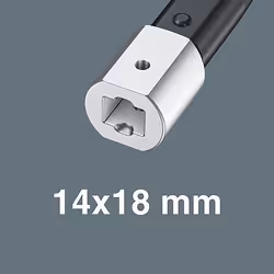 Wera 7781 Torque wrench end fitting Argento 17 mm 1 pz