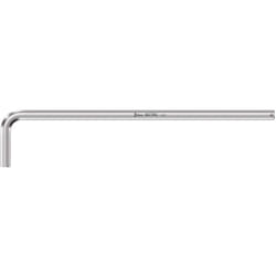 Wera - 05022123001 950 l hf Chiavi maschi angolati, sistema metrico, cromato, con funzione di ritenuta, 6,0 mm opaco