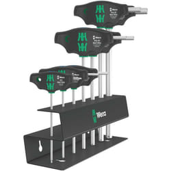 Wera - Gioco del cacciavite a T-manico sul supporto per 7 camere da 2,5-10 mm serbatoio e output laterale
