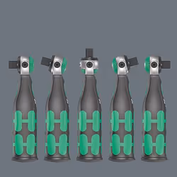 Wera 05004280001 chiave a cricchetto 13 pz Nero, Verde - Vista aggiuntiva 7