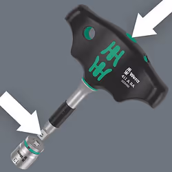 Wera 05057474001 chiave a cricchetto 9 pz Nero, Verde - Vista aggiuntiva 7