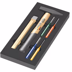 Wera 05150182001, Set di mazzuole a testa battente, Nero, Legno, 172 mm, 392 mm, 30 mm, 500 g