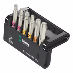 Wera 05056470001, 6 pz, Torx Plus, TX20, TX25, TX30, TX40, 78 g, Repubblica Ceca