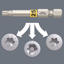 Wera 05056470001 punta per cacciavite 6 pz - Vista aggiuntiva 4