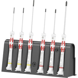 Kraftform Micro Special Edition 1 Rosso-Bianco 6 pezzi + rastrelliera - Wera