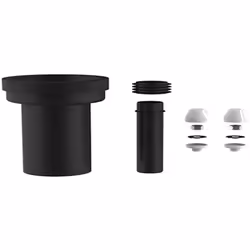Sanit - Set di collegamento WC completo, 180 mm DN 90. plastica PE. Saldabile Per WC a parete. Contenuto della Tubo di colleg ...