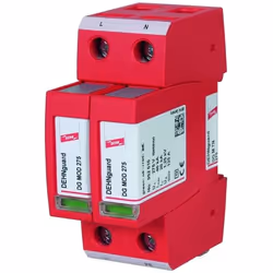 DEHN DG M TN 275, Terminale, 230 V, 50 - 60 Hz, 20000 A, Rosso, Termoplastica
