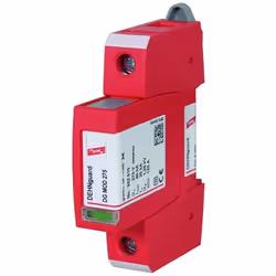 DEHN DG S 275, Terminale, 230 V, 50 - 60 Hz, 20000 A, Rosso, Termoplastica