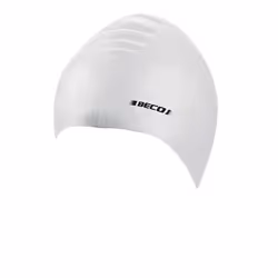 BECO-Beermann 7390-1, Bianco, Berretto, Unisex, Adulto, Nuoto, Silicone