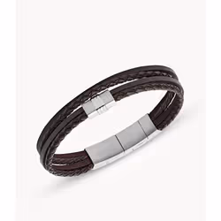 Fossil JF02934040 braccialetto Pelle