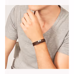 Fossil JF02934040 braccialetto Pelle
