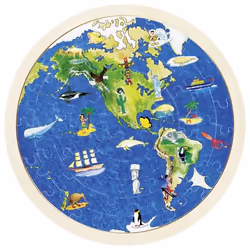 Goki 57666 Puzzle a telaio 57 pz Mappe