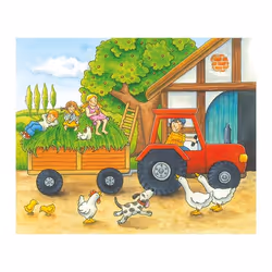Goki 57839 Puzzle a blocchi 12 pz Fattoria