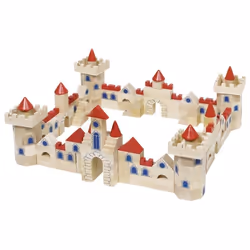 Goki Castle building bricks, Set da costruzione, 3 anno/i, Legno, 145 pz, 4,06 kg