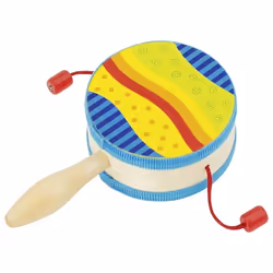 Goki 61916, Strumento musicale giocattolo, Tamburo, 3 anno/i, 90 g, Multicolore
